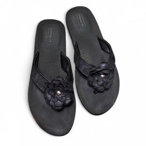Coach Jillian flower sandal